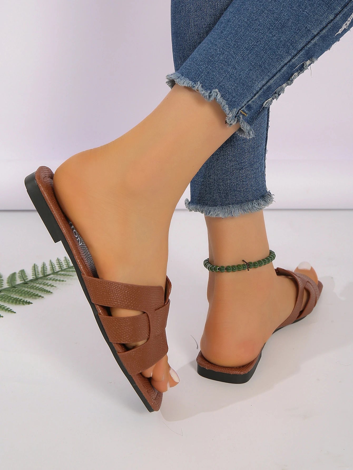 Sandales Femme – Plates Croisées Style Décontracté