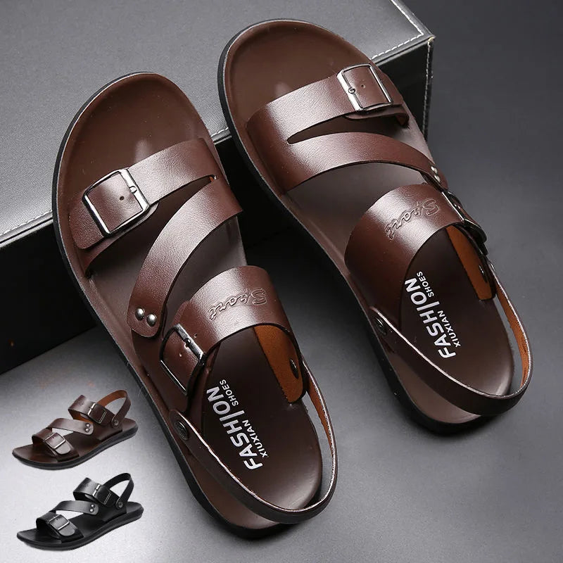 Sandales Homme – Brides Multiples Avec Boucles Ajustables