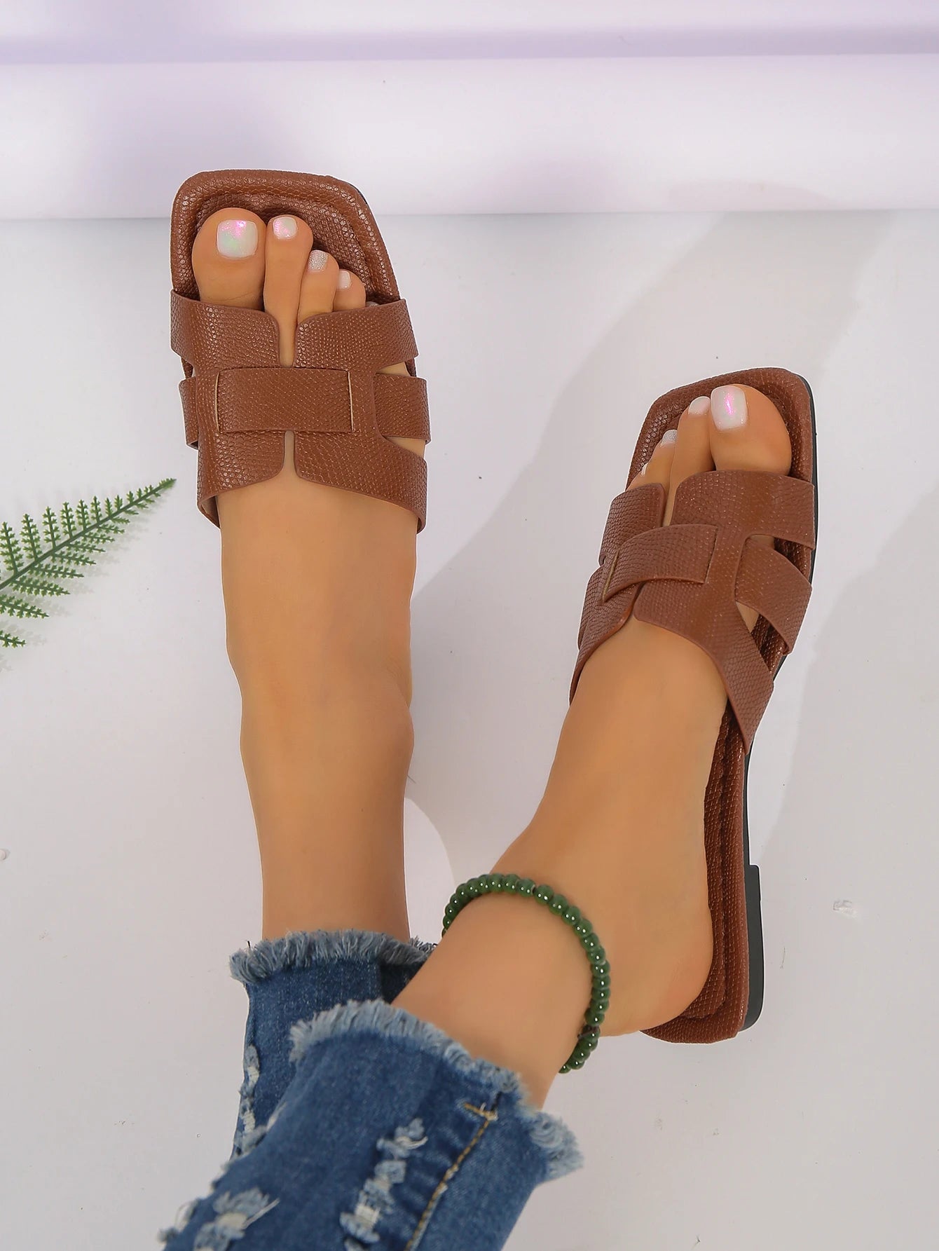 Sandales Femme – Plates Croisées Style Décontracté