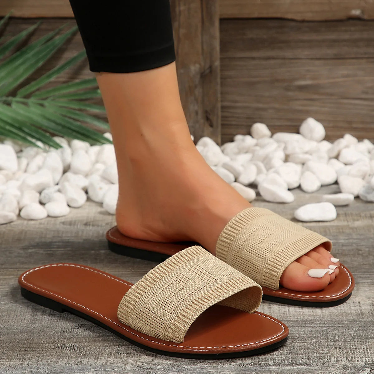 Sandales Femme – Style Décontracté À Enfiler