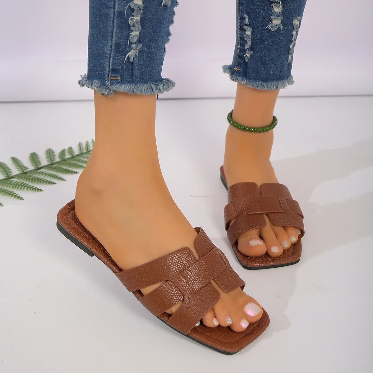 Sandales Femme – Plates Croisées Style Décontracté