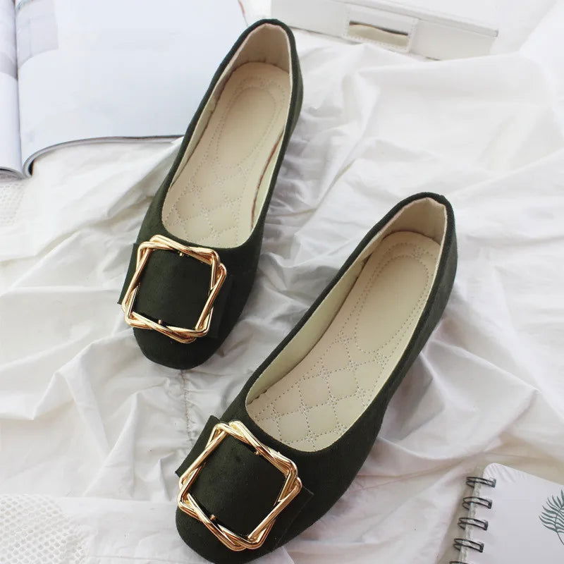 Ballerines Boucle Dorée – Charme et Confort Réunis - Atelier Chaussure