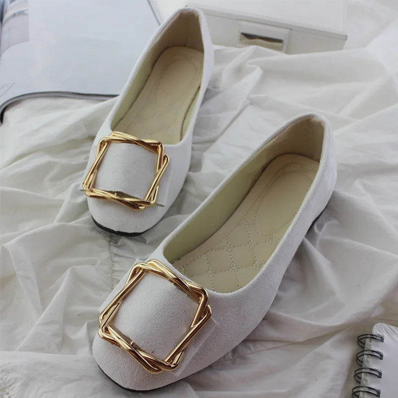 Ballerines Boucle Dorée – Charme et Confort Réunis - Atelier Chaussure