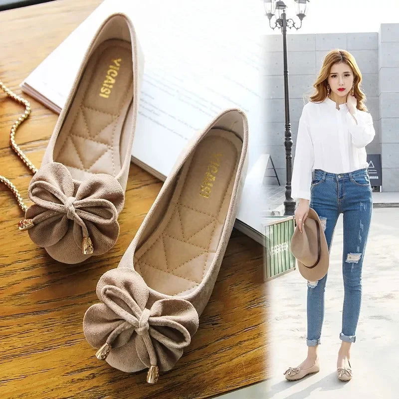 Ballerines Noeud Glamour – Charme et Confort - Atelier Chaussure