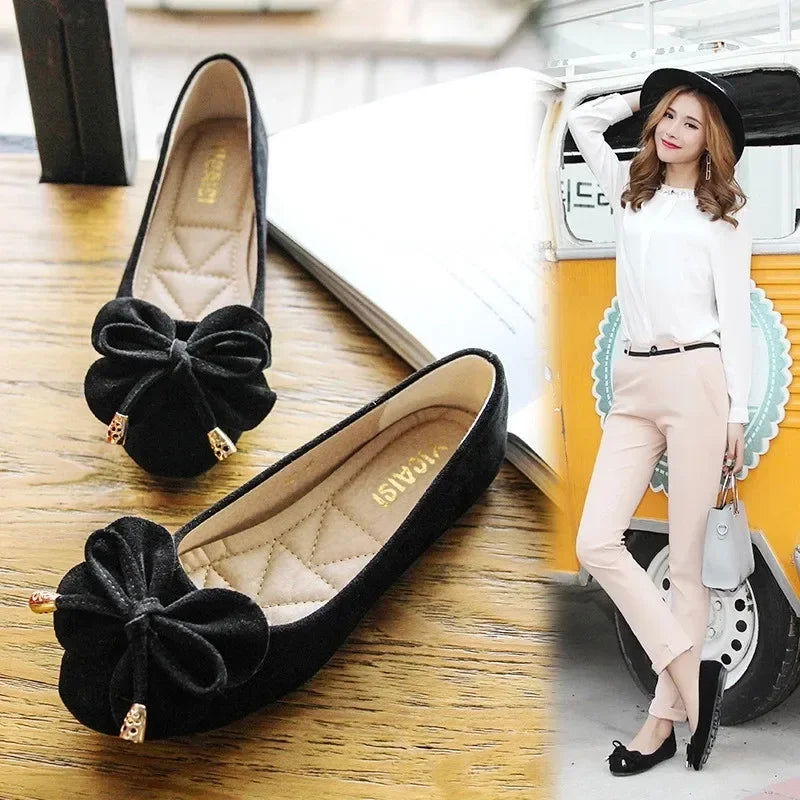 Ballerines Noeud Glamour – Charme et Confort - Atelier Chaussure
