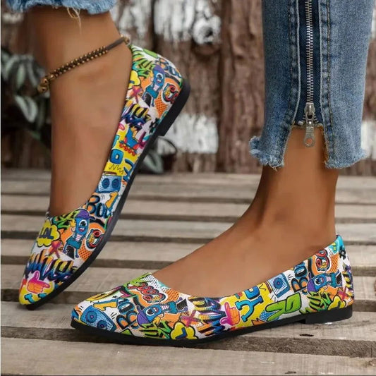 Ballerines Pop Art – Originalité et Style Audacieux - Atelier Chaussure