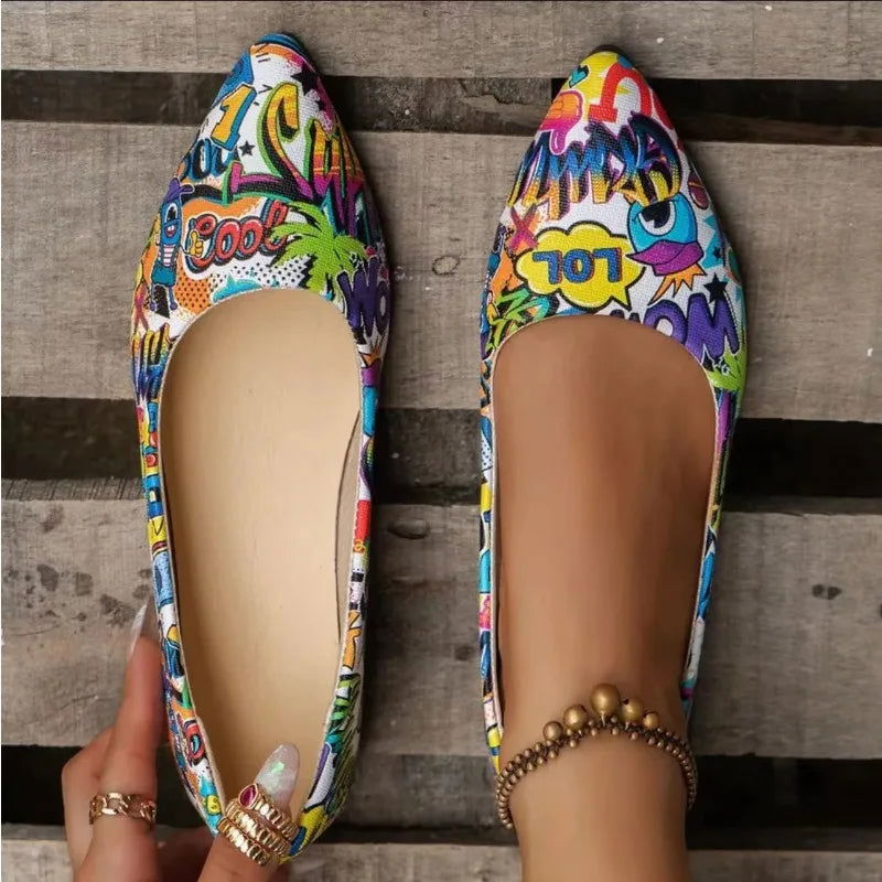 Ballerines Pop Art – Originalité et Style Audacieux - Atelier Chaussure