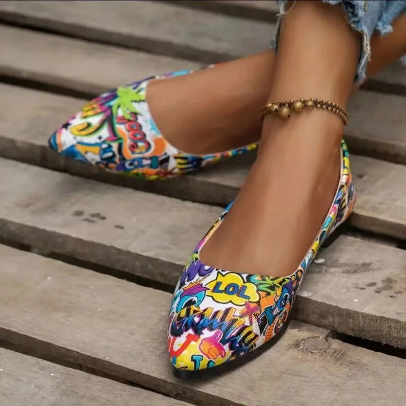 Ballerines Pop Art – Originalité et Style Audacieux - Atelier Chaussure