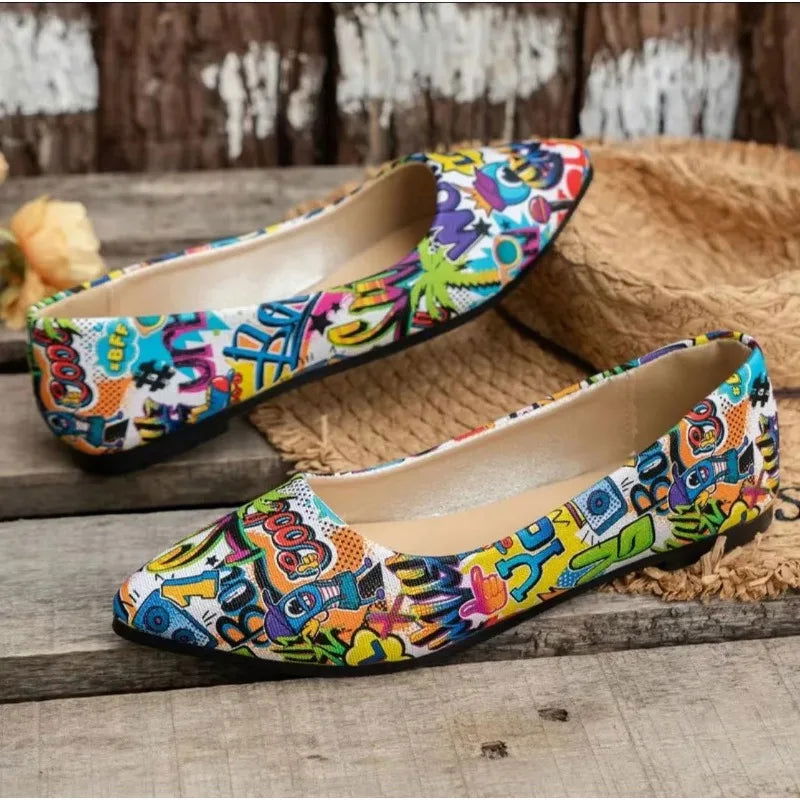 Ballerines Pop Art – Originalité et Style Audacieux - Atelier Chaussure