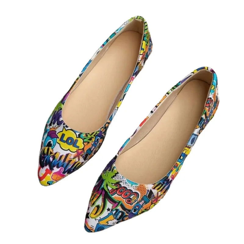 Ballerines Pop Art – Originalité et Style Audacieux - Atelier Chaussure