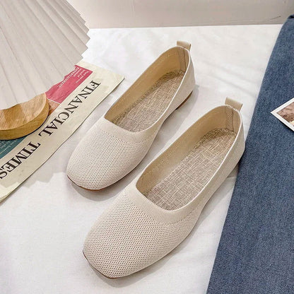 Ballerines Tissées Respirantes – Simplicité et Confort Quotidien - Atelier Chaussure