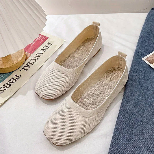 Ballerines Tissées Respirantes – Simplicité et Confort Quotidien - Atelier Chaussure