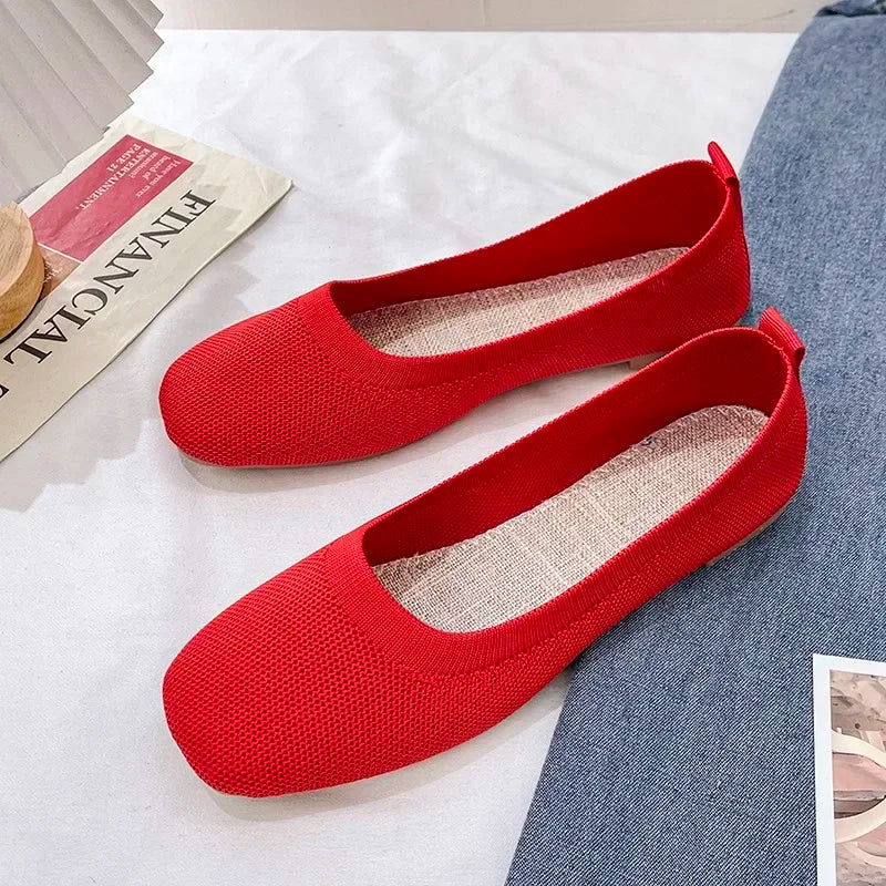 Ballerines Tissées Respirantes – Simplicité et Confort Quotidien - Atelier Chaussure