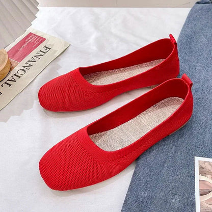 Ballerines Tissées Respirantes – Simplicité et Confort Quotidien - Atelier Chaussure