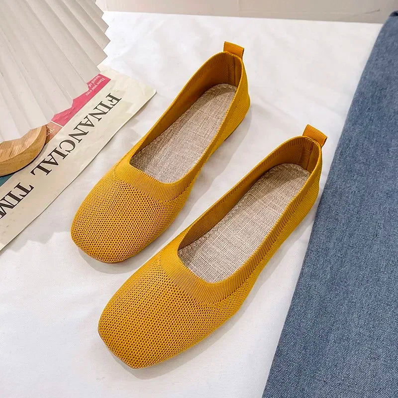 Ballerines Tissées Respirantes – Simplicité et Confort Quotidien - Atelier Chaussure