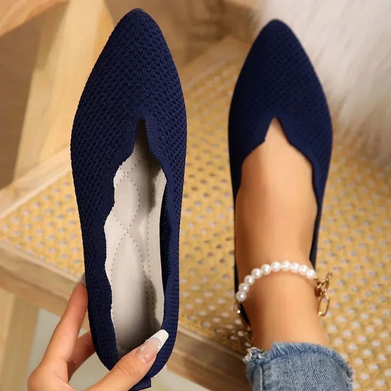 Ballerines Tressées à Découpe Ondulée - Atelier Chaussure