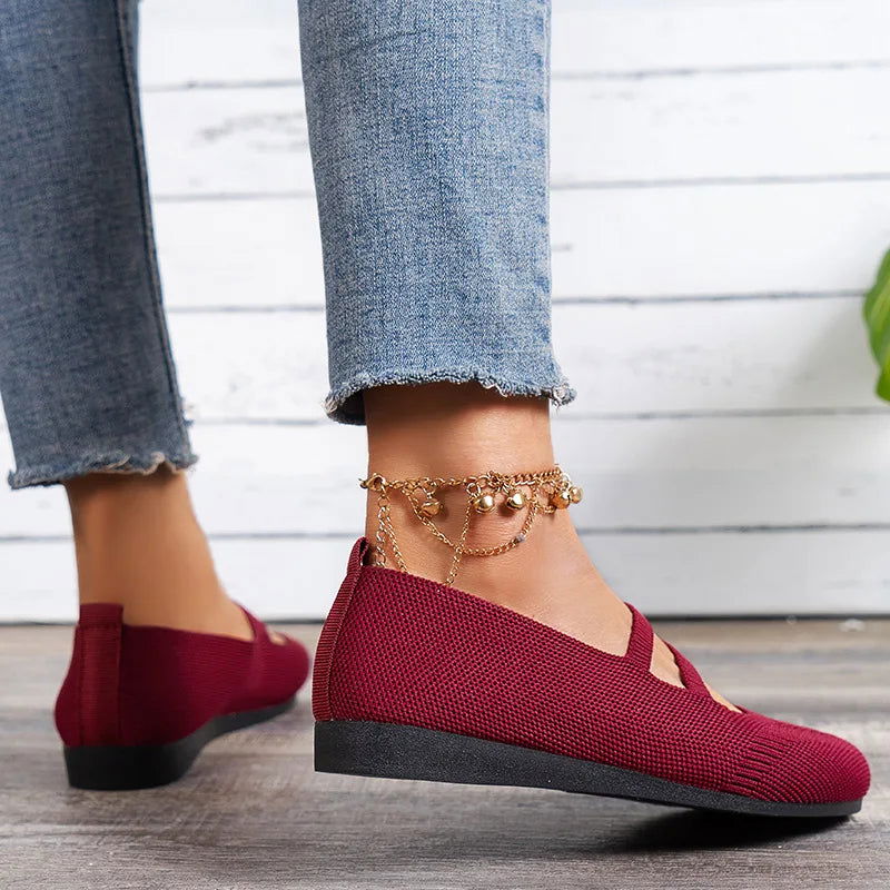 Ballerines Tricotées à Brides – Légèreté et Modernité - Atelier Chaussure