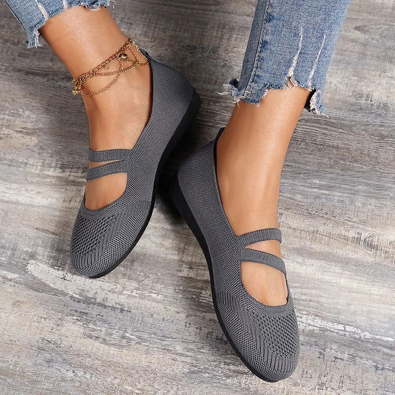 Ballerines Tricotées à Brides – Légèreté et Modernité - Atelier Chaussure