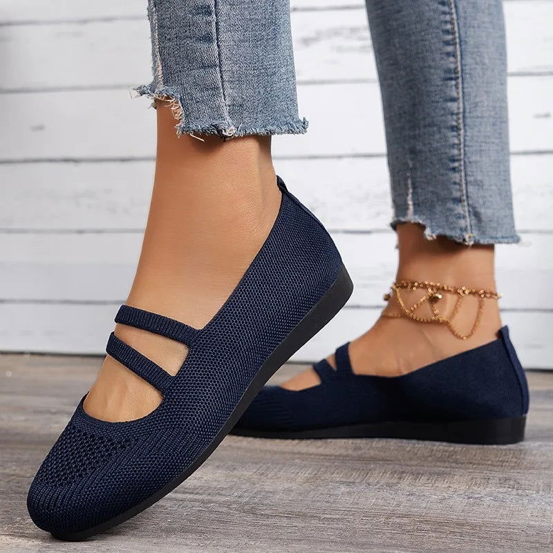 Ballerines Tricotées à Brides – Légèreté et Modernité - Atelier Chaussure