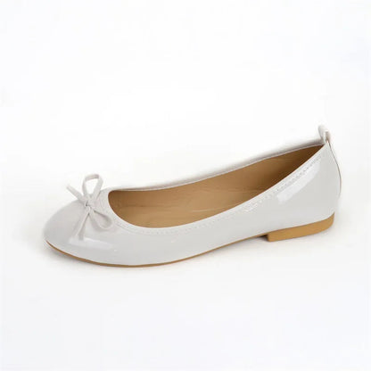 Ballerines Vernies avec Nœud – Polyvalence et Style - Atelier Chaussure