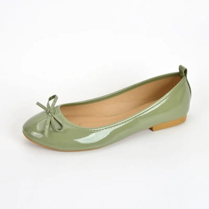 Ballerines Vernies avec Nœud – Polyvalence et Style - Atelier Chaussure