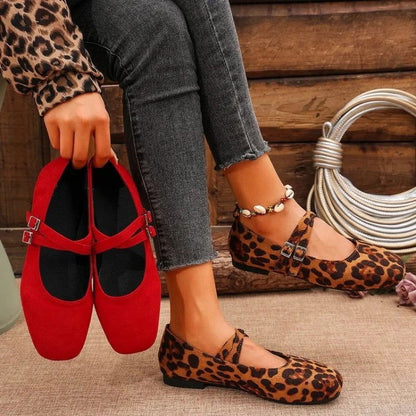 Ballerines à Doubles Brides Rétro - Atelier Chaussure