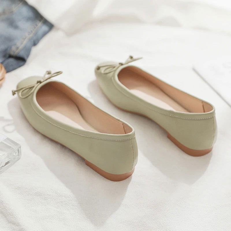 Ballerines à Nœud Fin – Charme Délicat - Atelier Chaussure