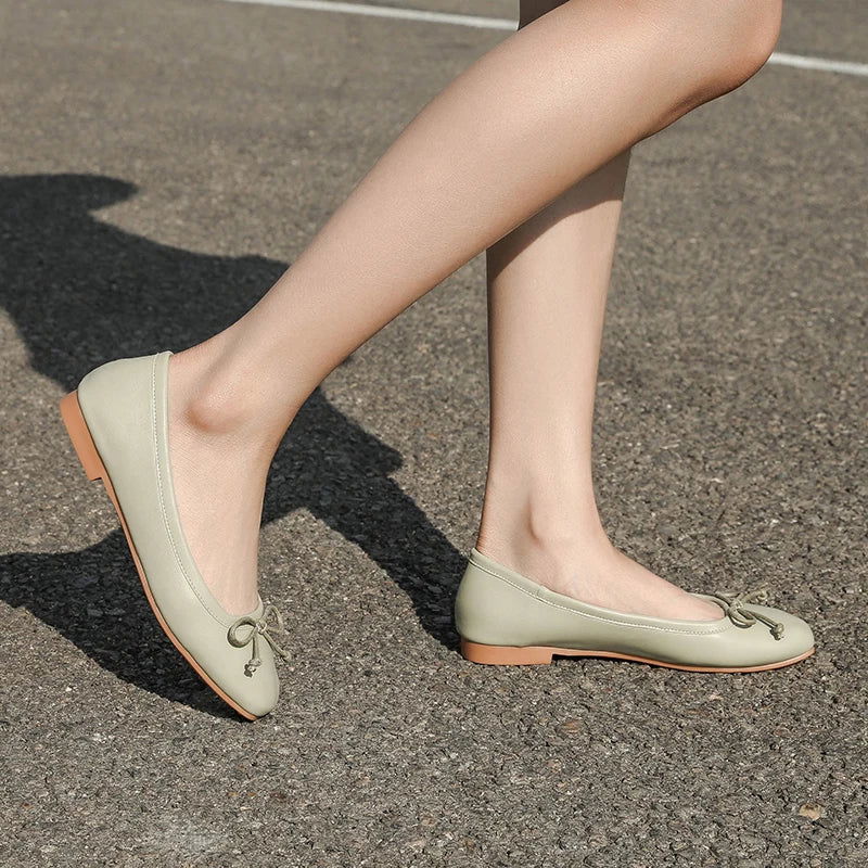 Ballerines à Nœud Fin – Charme Délicat - Atelier Chaussure