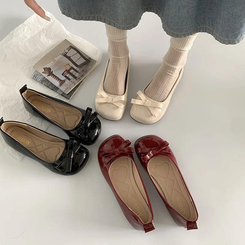Ballerines à Nœud – Une Touche Féminine et Chic - Atelier Chaussure