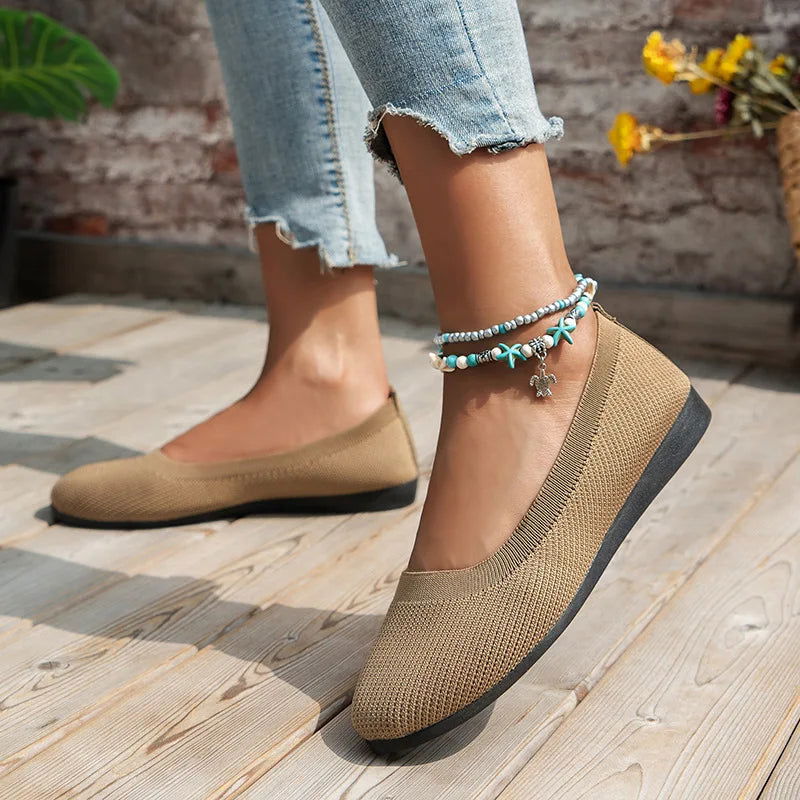 Ballerines en Tissu Respirant – Légèreté et Simplicité - Atelier Chaussure