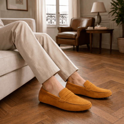 Mocassins Homme en Daim Souple