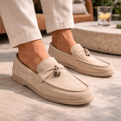 Mocassins Femme Daim avec Nœud – Confort et Raffinement