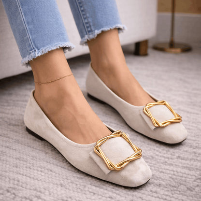 Ballerines Boucle Dorée – Charme et Confort Réunis