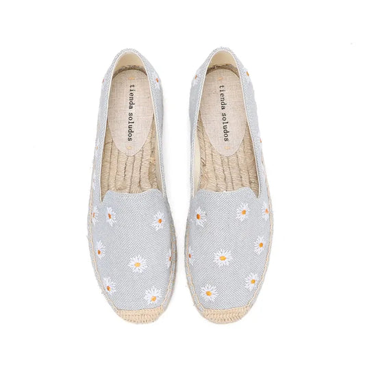 Espadrilles Femme – Motif Marguerites