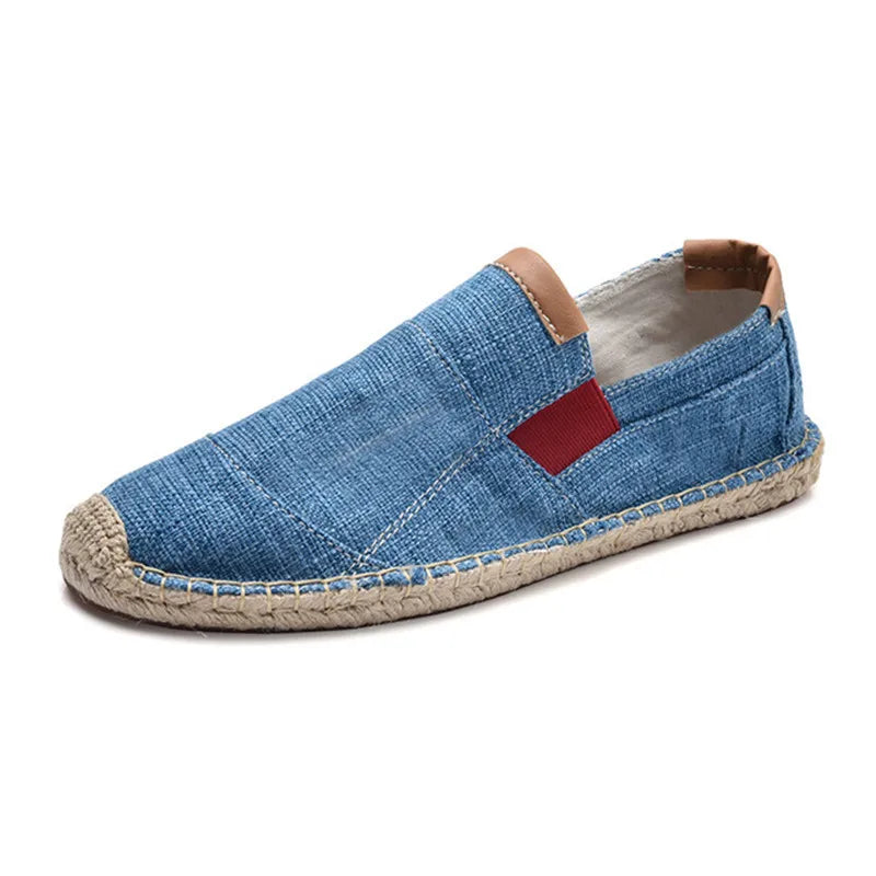 Espadrilles Homme Toile – Semelle Tressée Unie