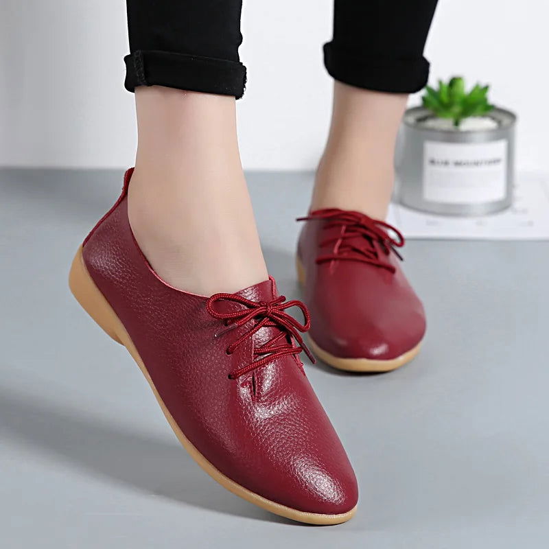 Mocassins Derbies Femme en Cuir - Atelier Chaussure