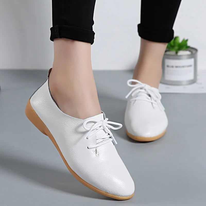 Mocassins Derbies Femme en Cuir - Atelier Chaussure