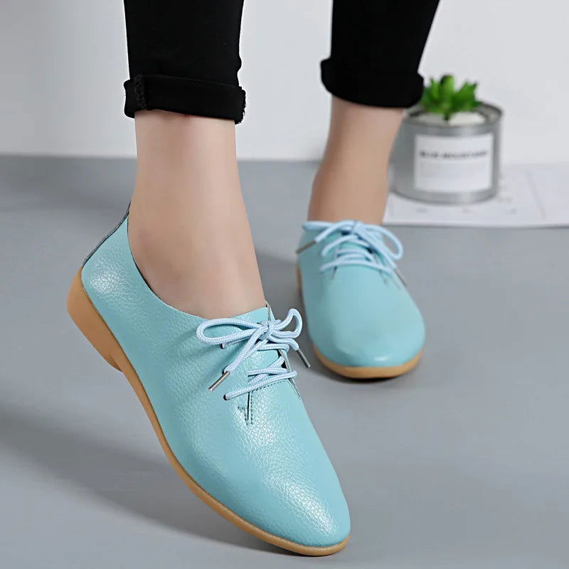 Mocassins Derbies Femme en Cuir - Atelier Chaussure