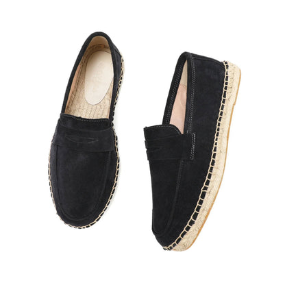 Mocassins Espadrilles en Daim - Confort et Décontractée - Atelier Chaussure