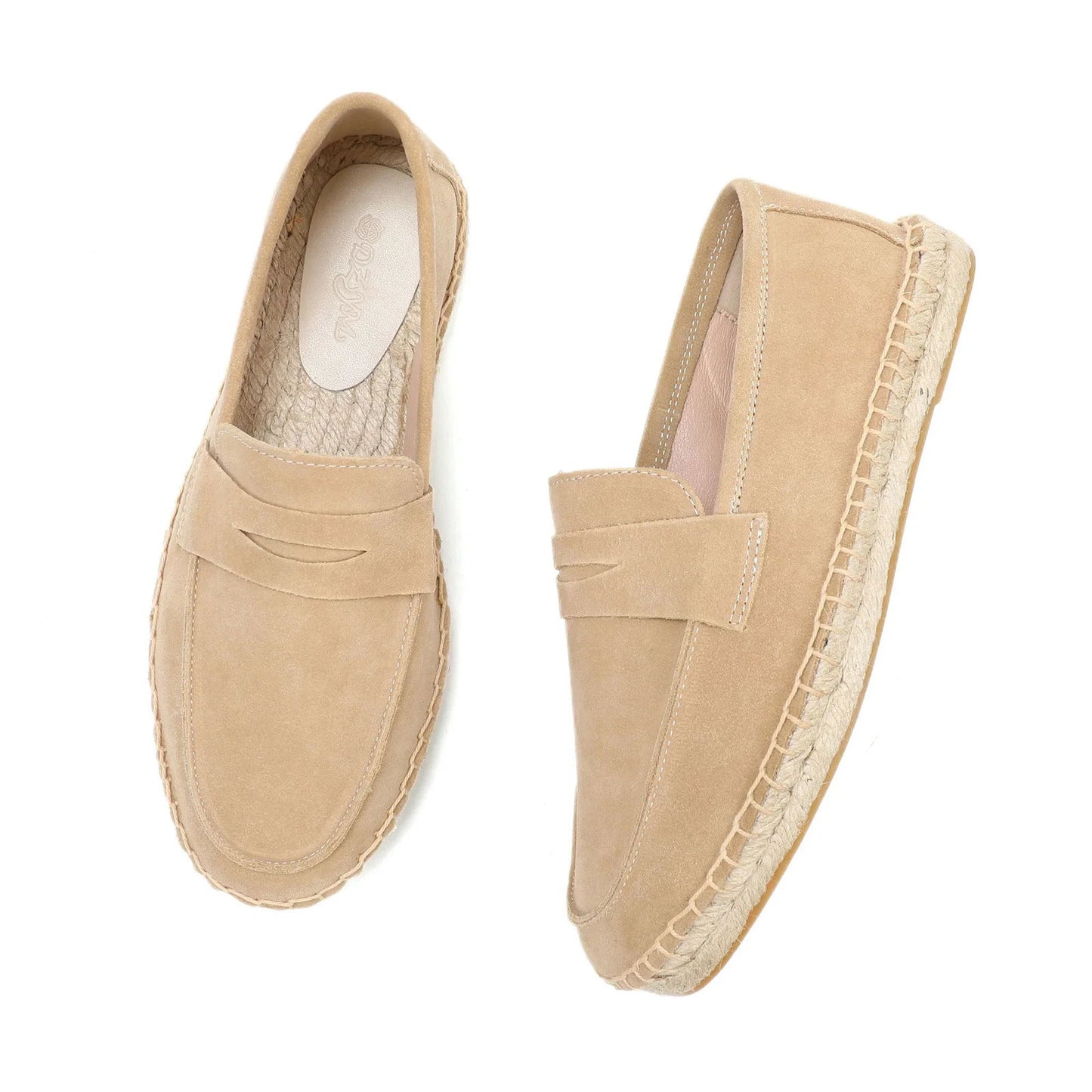 Mocassins Espadrilles en Daim - Confort et Décontractée - Atelier Chaussure