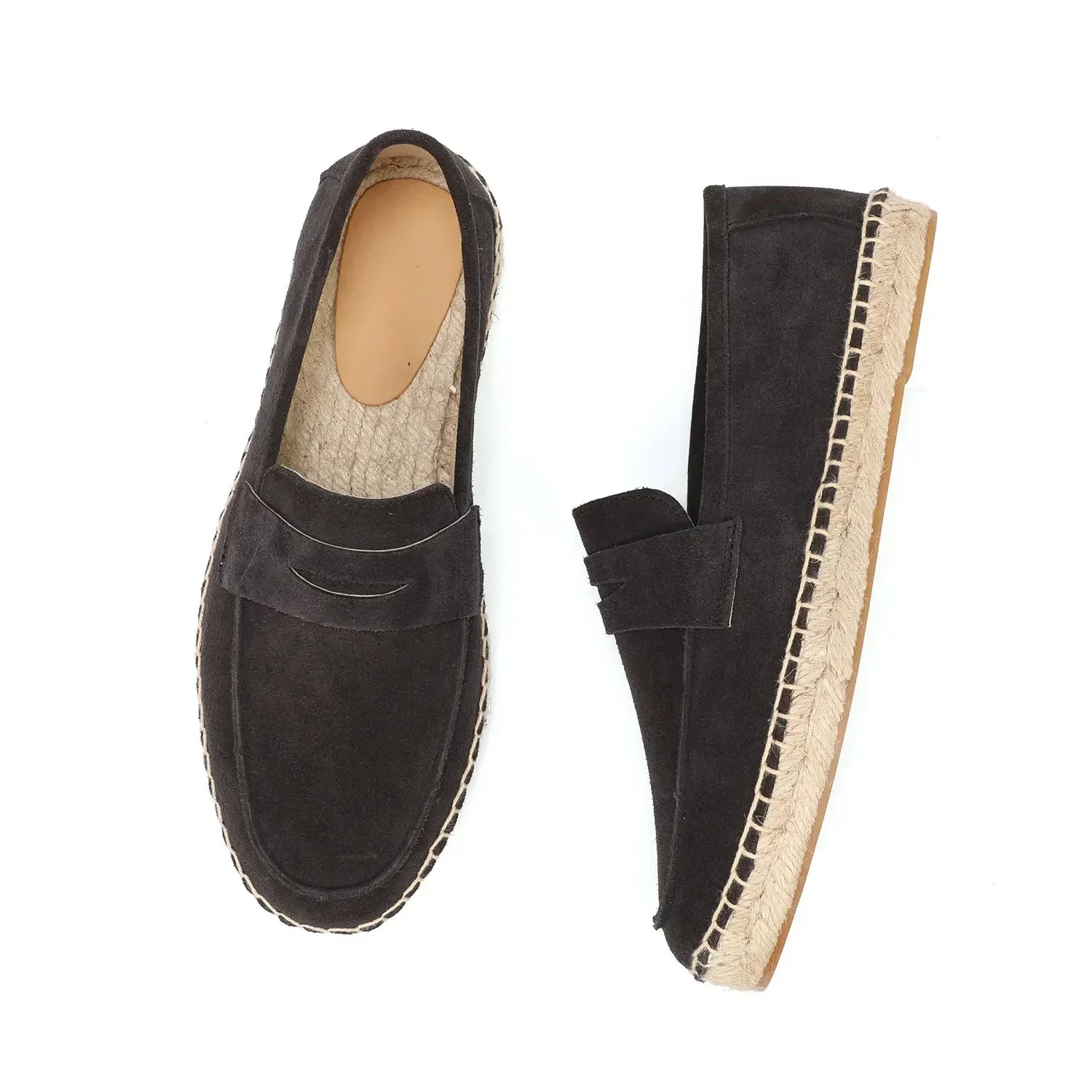 Mocassins Espadrilles en Daim - Confort et Décontractée - Atelier Chaussure