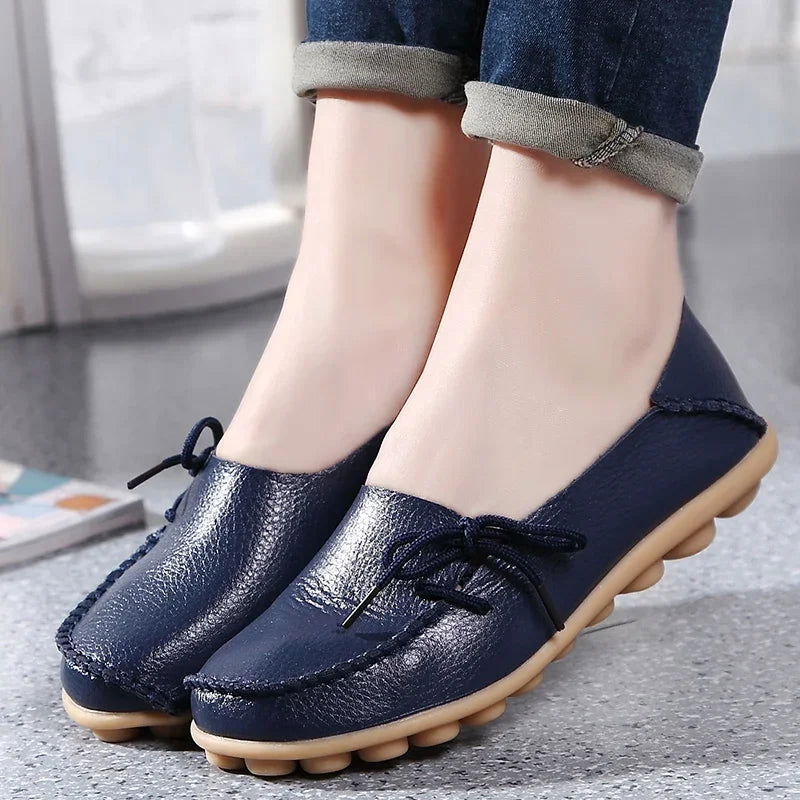 Mocassins Femme Chic avec Nœud Décoratif - Atelier Chaussure
