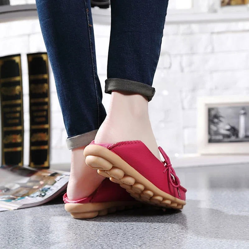 Mocassins Femme Chic avec Nœud Décoratif - Atelier Chaussure