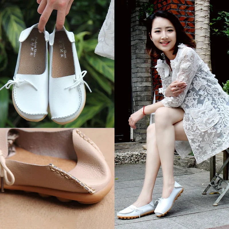 Mocassins Femme Chic avec Nœud Décoratif - Atelier Chaussure
