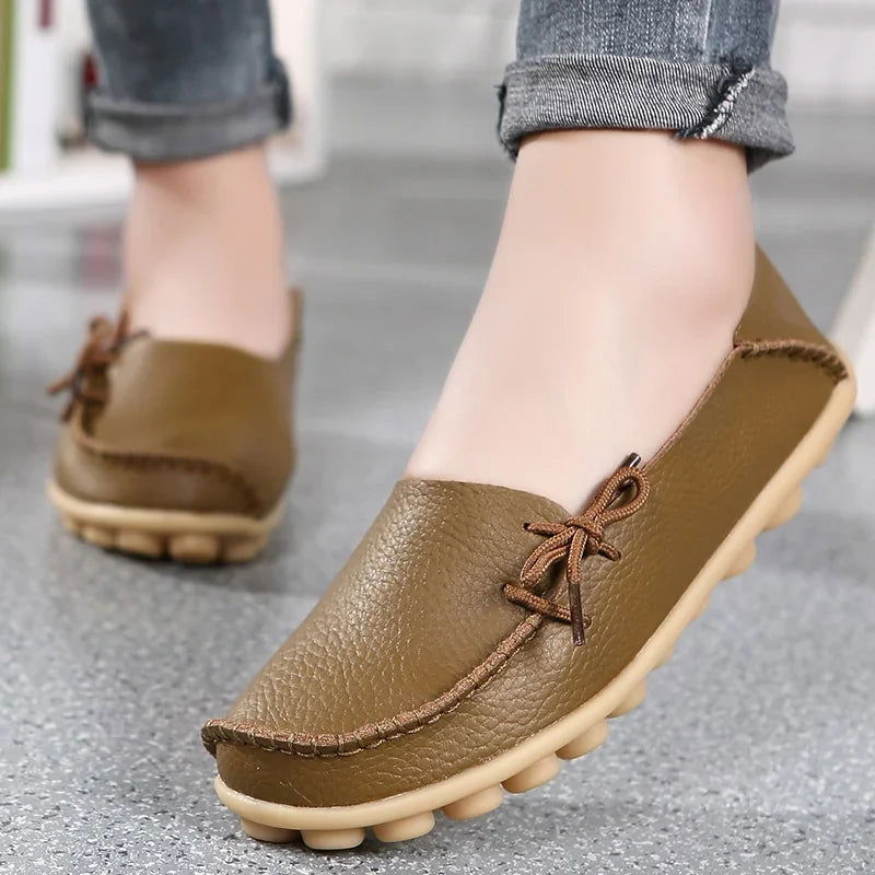 Mocassins Femme Chic avec Nœud Décoratif - Atelier Chaussure