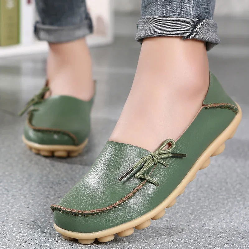 Mocassins Femme Chic avec Nœud Décoratif - Atelier Chaussure