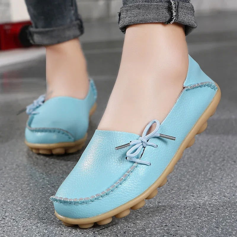 Mocassins Femme Chic avec Nœud Décoratif - Atelier Chaussure