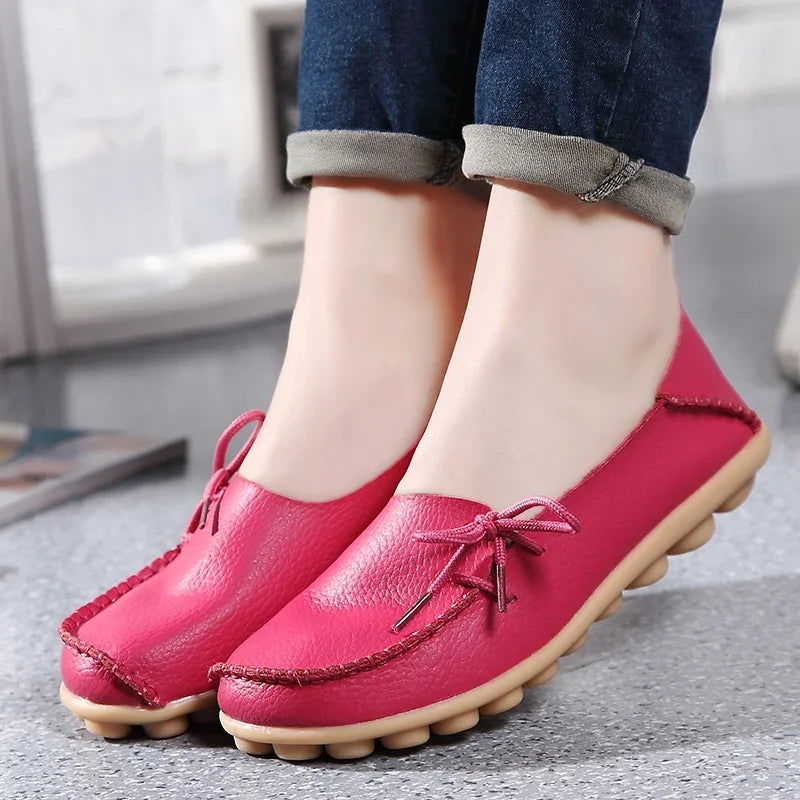 Mocassins Femme Chic avec Nœud Décoratif - Atelier Chaussure