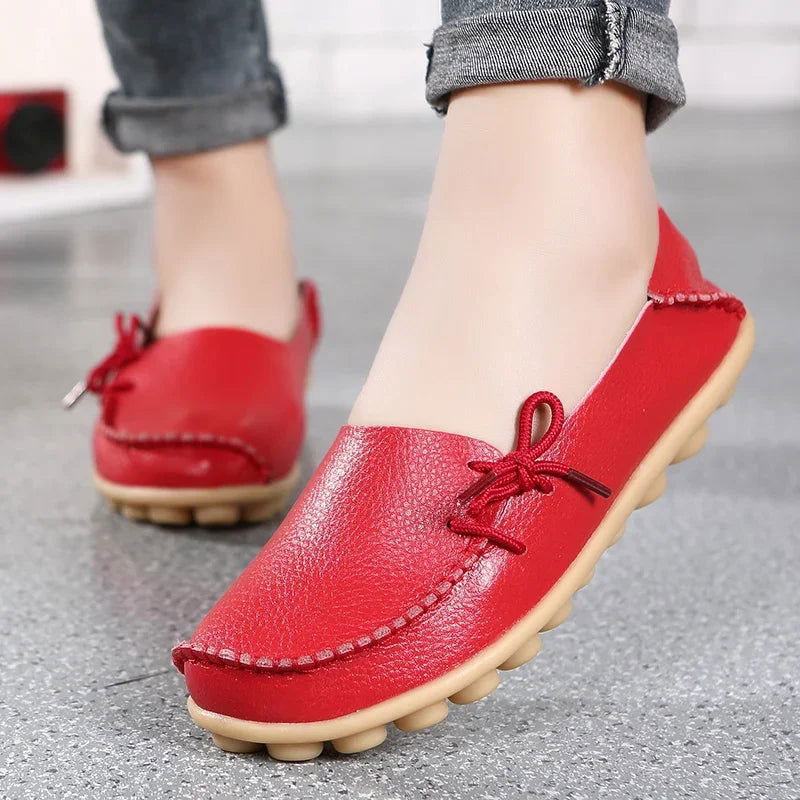 Mocassins Femme Chic avec Nœud Décoratif - Atelier Chaussure