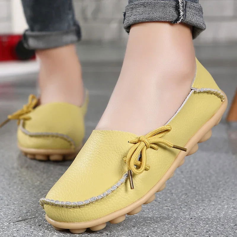 Mocassins Femme Chic avec Nœud Décoratif - Atelier Chaussure